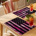 thumbnail image 4 of Camo American Flag Placemats Set of 2, Independence Day Non-Slip Place Mats Washable Table Mats for Kitchen Dining Table Decorations Indoor/Outdoor, 4 of 9