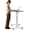 White, variant on GallopFun mobile Laptop Standing Desk Adjustable Height, Small mobile Desk Workstation with Wheels, Portable Rolling Computer Desk Cart for Home Office Classroom (Black)