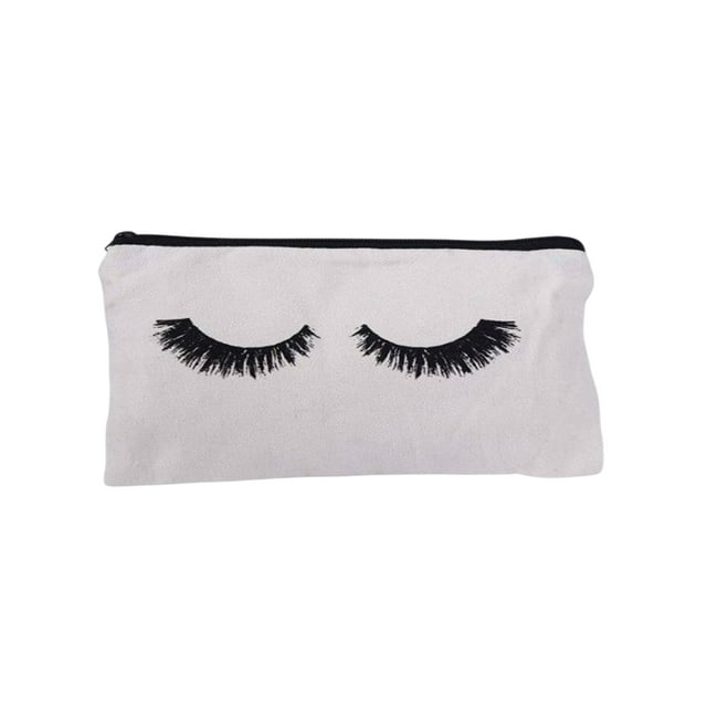 Sac de Rangement pour Maquillage Pochette en Toile Format Compact à la Mode Finition Soignée Dessin Animé à la Mode Polyvalent Style Simple Design Chic Type Exquis 1