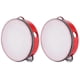 thumbnail image 1 of 10-inch Wooden round tambourine for kids and adults, 1 of 5