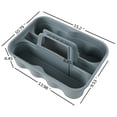 thumbnail image 3 of Yuright Plastic Cleaning Caddy Organizer with Handle, 4 Packs Carry Caddy, 3 of 7
