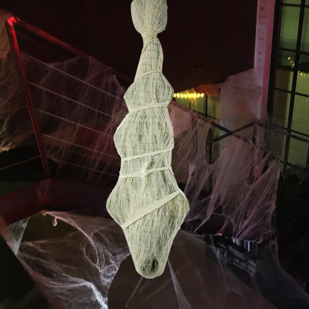 Details about   72" Halloween Decoration Cocoon Corps Enclosed In A Web Hanging Scary Ghost 