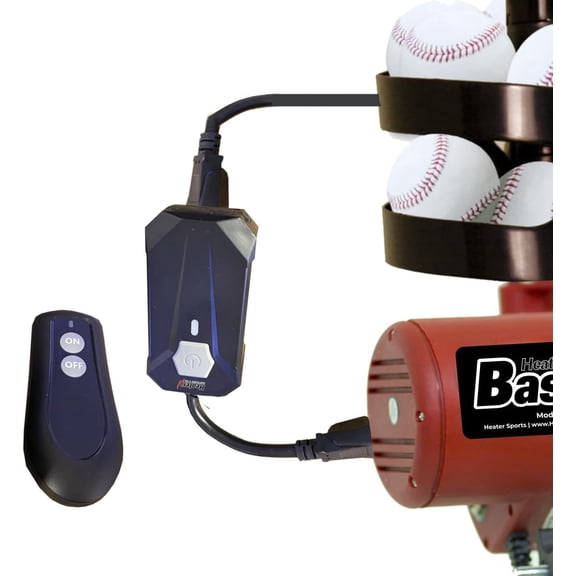 Play Wireless Control – Ideal for Base & Soft Pitching Machines with Feeders | Easy On/Off Operation, and Enhanced Practice