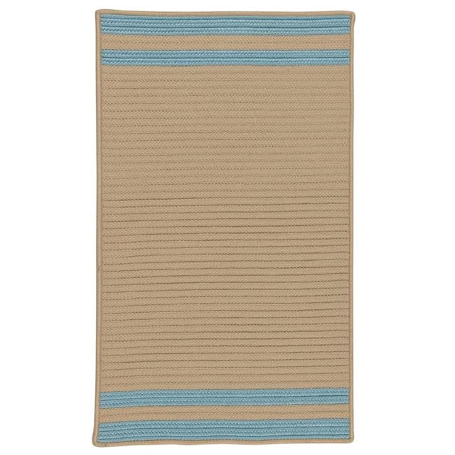 Colonial Mills Rug DE25R120X156S Denali End Stripe Braided Area Rug Federal Blue - 10 x 13 ft.