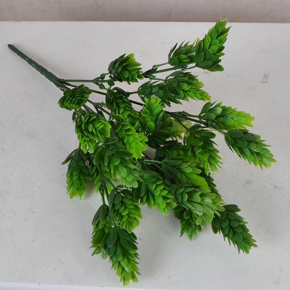 Plastic Outdoor Flower Fake False Plants Artificial Pine Cone Heather