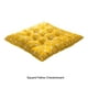 thumbnail image 3 of Cateissary Cojín de silla cuadrado y cómodo para un asiento acogedor Ajuste de cojines de asiento simple y fácil de cuidar Decoración del hogar Tablero de ajedrez amarillo, 3 of 6