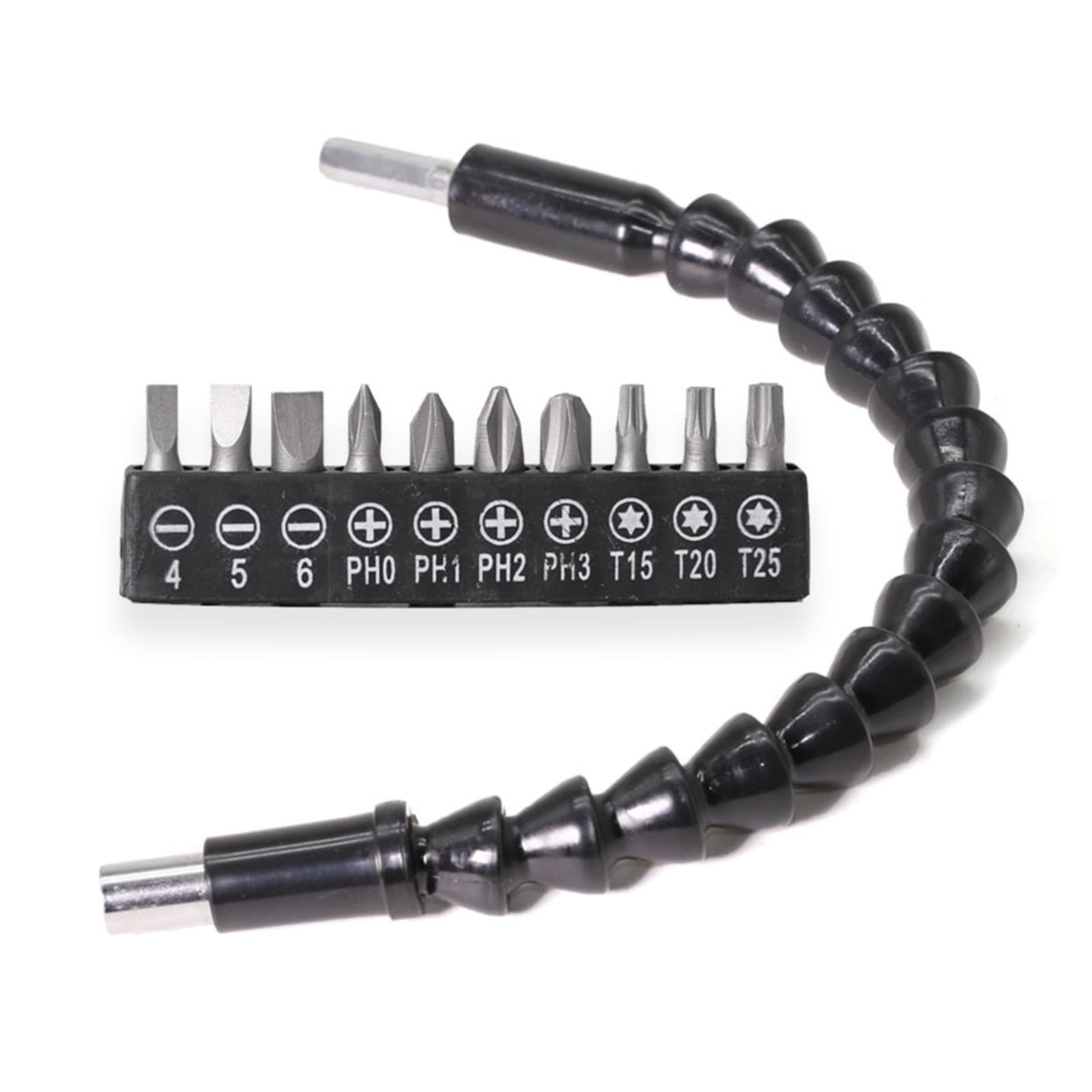 1pc 1/4 Flexible Extension Drill,Shaft Drill Bit Holder Shaft,for Electronic Drill Screwdriver 400MM 