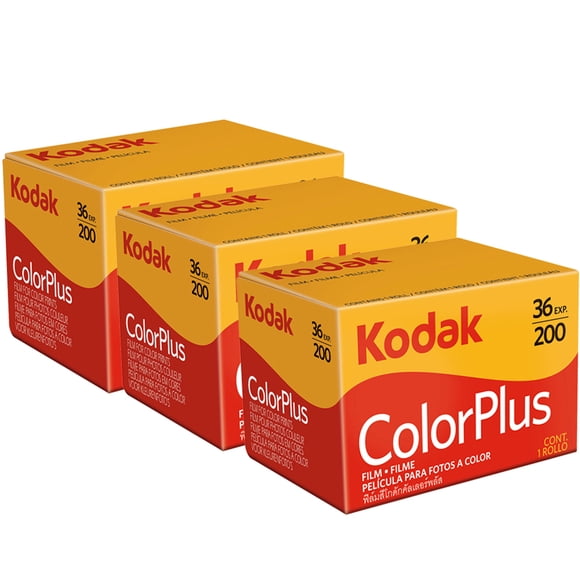 3x Kodak ColorPlus 200 Color Negative Film (35mm Roll Film, 36 Exposures)