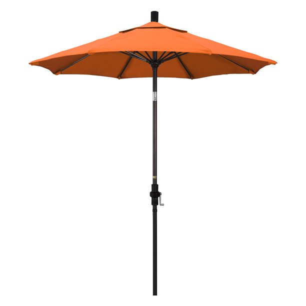 California Umbrella 7 5 Ft Sunbrella Aluminum Collar Tilt Patio Umbrella Walmart Com Walmart Com