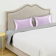 thumbnail image 5 of Dailycode Satin Pillow Case Standard Silk Pillow Cover for Hair and Skin Envelope Closure Taro Purple 20"x26", 5 of 9