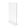 thumbnail image 1 of FixtureDisplays 1PK 11 x 17" Support de Panneau Acrylique Transparent pour les Dessus de Table, Menu de Panneau de Photo de Cadre de Tente de Table Vertical, Insert Inférieur 11193-2-11X17 Décoller le film Protecteur (Blanc) avant Utilisation., 1 of 8