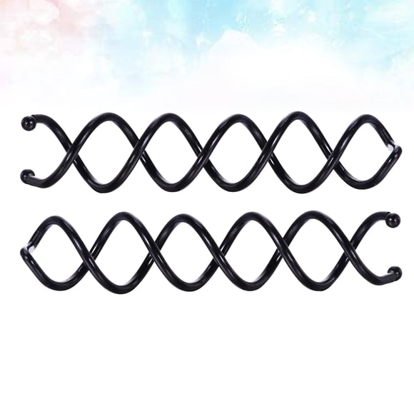 Minkissy 100Pcs Black Spiral Hair Clips Metal for Women Hair Styling and Updo Tools