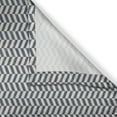 thumbnail image 3 of Ambesonne Chevron Kitchen Curtains, Grunge Geometric Zigzag, 55"x45", Slate Blue and Eggshell, 3 of 3