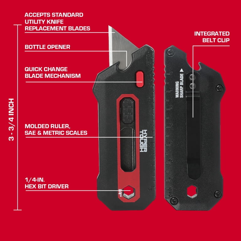 ハイパーナイフ Hyper Tough 2-Pack 4-in-1 Multifunction Utility Knife - Walmart.com