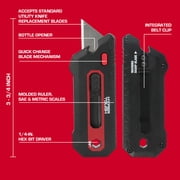 Hyper Tough 2-Pack 4-in-1 Multifunction Utility Knife