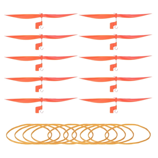 Hélice de plástico Uxcell, hélices de 7" en color naranja, paquete de 10