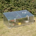 thumbnail image 5 of Aluminum Cold Frame Portable Greenhouse Bottomless Flower Box, Plant Protector, Transparent Double Walled PVC Panels, 5 of 9
