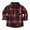 L101-Red, variant on CAUYDY Kids Toddler Flannel Shirt Jacket Plaid Long Sleeve Lapel Button Down Shacket Baby Boy First Birthday Shirt Long Sleeve(L101-Green,12-18 M)