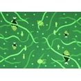 thumbnail image 1 of Ahgly Company Indoor Rectangle Abstract Green Contemporary Area Rugs, 8' x 10', 1 of 1