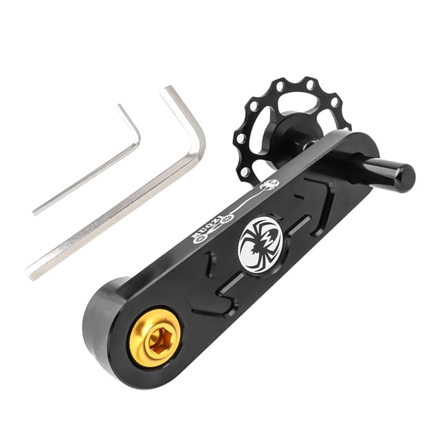 koolsoo Chain Tensioner Accessories Tensioner Lightweight Packages Oval for Bike Black