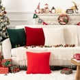 thumbnail image 5 of Ugs Ugasa Juego De Fundas De Almohada De Terciopelo Suave Y Cálido De Navidad, Fundas De Cojín, Fundas De Almohada Para Salón/Dormitorio/Sofá, 1 Pieza De 50 X 50 Cm, Color Burdeos, 5 of 5