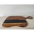 thumbnail image 3 of River Themed Resin Epoxy Wood Charcuterie Board with Circle Handle /Cheese Board/Serving Board, 3 of 5
