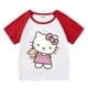 thumbnail image 4 of Hello Kitty-ropa de algodón con dibujos animados para niña, pantalones calientes para bebé, camiseta de manga corta, pantalones cortos, conjunto deportivo de dos piezas, novedad de verano, 4 of 4