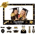thumbnail image 1 of Large Size Graduation Photo Frame + 14 Congrats Photo Booth Props Party Supplies - Grad Class of 2021 Decorations Favors (Assembly Needed), 1 of 8
