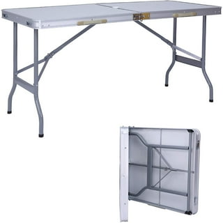 Plastic folding table 2024 with umbrella hole