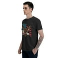 thumbnail image 2 of American Eagle Men's T-Shirt Cotton 100% Summer Tops Fashion Casual American Eagle Short Sleeves for Men Women Round Collar Top Tees, 2 of 6