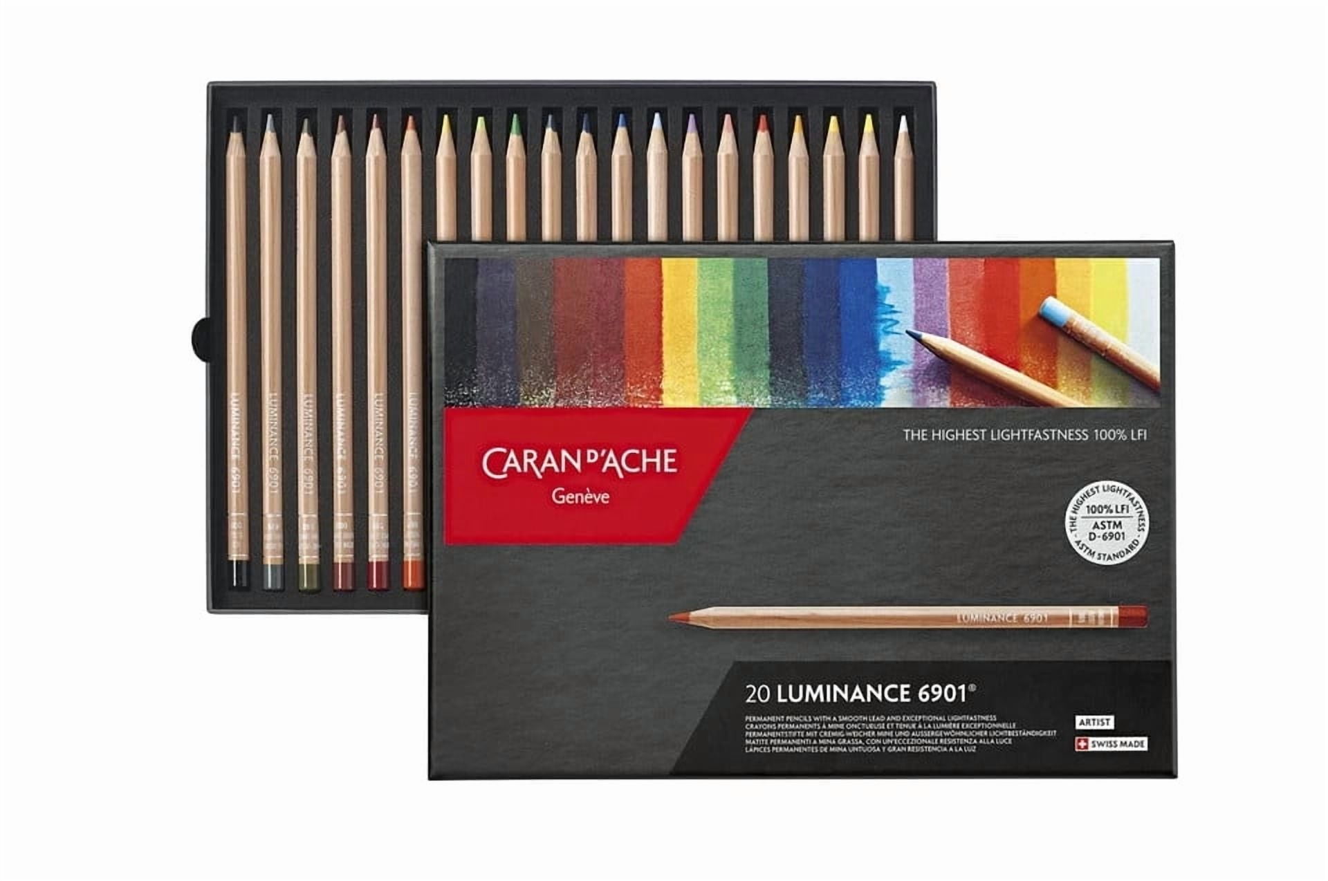 Caran d'Ache, Luminance 6901, 40 Colors - Walmart.com
