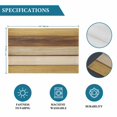 thumbnail image 6 of Vintage Yellow Wood Placemats Set of 4, Farmhouse Retro Wooden Plank Placemats for Dining Table, Place Mats for Kitchen Tabletop, Waterproof Wipeable Dining Table Mats Set, 6 of 9