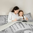 thumbnail image 5 of Manfei Letter Monogrammed E 3-Piece Full Size Comforter Sets for Kids Children Girls,Dreamy Princess Bedding Comforter Set,Cute Butterfly Bowknot Lightweight Bedding Sets,Bling Glitter Decor, 5 of 8