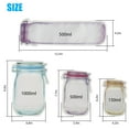 20pcs MultiSize Mason Jar Zipper Bags, EEEkit Reusable Airtight Seal