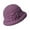 64#Purple, variant on Womens Cloche Hat, Winter Knit 1920 Vintage Beanie Cap Bowler Church Bucket Dress Felt for Women Ladies Seniors