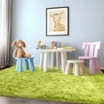 thumbnail image 4 of ZENELESS 4x6ft Fluffy Rugs,Super Soft Indoor Modern Carpets,Anti-skid Fuzzy Area Rug for Teens Dorm Nursery Bedroom Home Decor Grass Green, 4 of 7