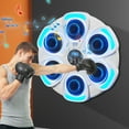 thumbnail image 3 of Music Boxing Machine, Smart Bluetooth Boxing Machine with Gloves, Wall Mounted Music Punching Trainer for Kids Adult, Electronic Workout Punching Machine, 9 Modes & 9 Speeds (White), 3 of 8