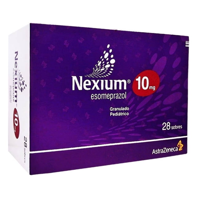 Nexium Esomeprazol 10 mg granulado pediátrico 28 sobres