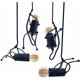 thumbnail image 2 of LED LV418 Creative Humanoid Vintage Modern Doll Art Ceiling Pendant Light E27 Bulb for Kids Room Kitchen Bar Restaurant Cafe Landscape Lighting Black, 2 of 5