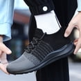 thumbnail image 4 of HBFAGFB Espadrilles pour Hommes Sport Décontractées Chaussures de Randonnée Mode Légères Tendance Chaussures de Course Noires Taille 40, 4 of 8