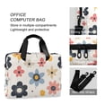 thumbnail image 4 of FORMRS 16" Laptop Bag Carrying Sleeve Case with Handle Travel Shoulder Briefcase, Beige Retro Flower, 4 of 8