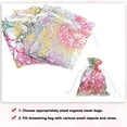 thumbnail image 4 of Uxcell Organza Bag, Sheer Colorful Coral Mesh Bags Drawstring Gift Bags Party Favor Bag Jewelry Pouches White-Gold 2.7" x 3.5", 4 of 6