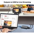 thumbnail image 4 of 4K HDMI to USB 3.0 Full HD 1080P 60fps Video Capture Card Device Dongle - Broadcast Live Stream/Record OBS Audio Sound Converter Game Grabber f/ Playstation Xbox Switch Console Camera Windows Mac, 4 of 9