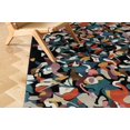 thumbnail image 5 of Teppich Homes Tufted Wool Area Rug 7x10 - Handmade Black Carpet for Living Room and Bedroom - Soft, Elegant Design, 5 of 7