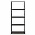 thumbnail image 3 of Furinno Turn-N-Tube 23.6â€ W x 11.6 D x 57.4 H 5-Shelf Decorative Shelves, Black, 3 of 5