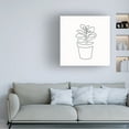 thumbnail image 2 of Canvas Wall Art - Line and Brush 'Line Succulent 1' Wall Art for Living Room, Bedroom, or Office Décor by Trademark Fine Art - 18 x 18 Inches, 2 of 4