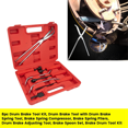 thumbnail image 2 of Ensemble de 8 Pcs d'Outils pour Tambour de Frein, Outil pour Tambour de Frein avec Outil à Ressort de Tambour, Pince à Ressort de Compresseur de Frein, Ensemble de Cuillères de Réglage, 2 of 8