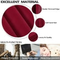 thumbnail image 3 of 2 Pcs Velvet Curtains Panels, Soft Luxury Rod Pocket Shade Curtain Drapes Home Decor, 3 of 9