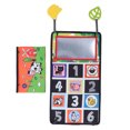 thumbnail image 2 of Foldable Infant Mirror Book, Safe Baby Mirror Book Toy Portable Visual Training with Teether Pendant for Crib for Newborn Animal Type,Number Type,Traffic Style, 2 of 7