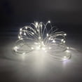 thumbnail image 3 of Set of 4 Battery Operated Mini Led Fairy Light Dewdrop Lights with Timer 6 Hours on/18 Hours Off for Christmas Party Decorations,30 LEDs,10 Feet Silver Wire (Cold White with Waterproof Battery Box), 3 of 8